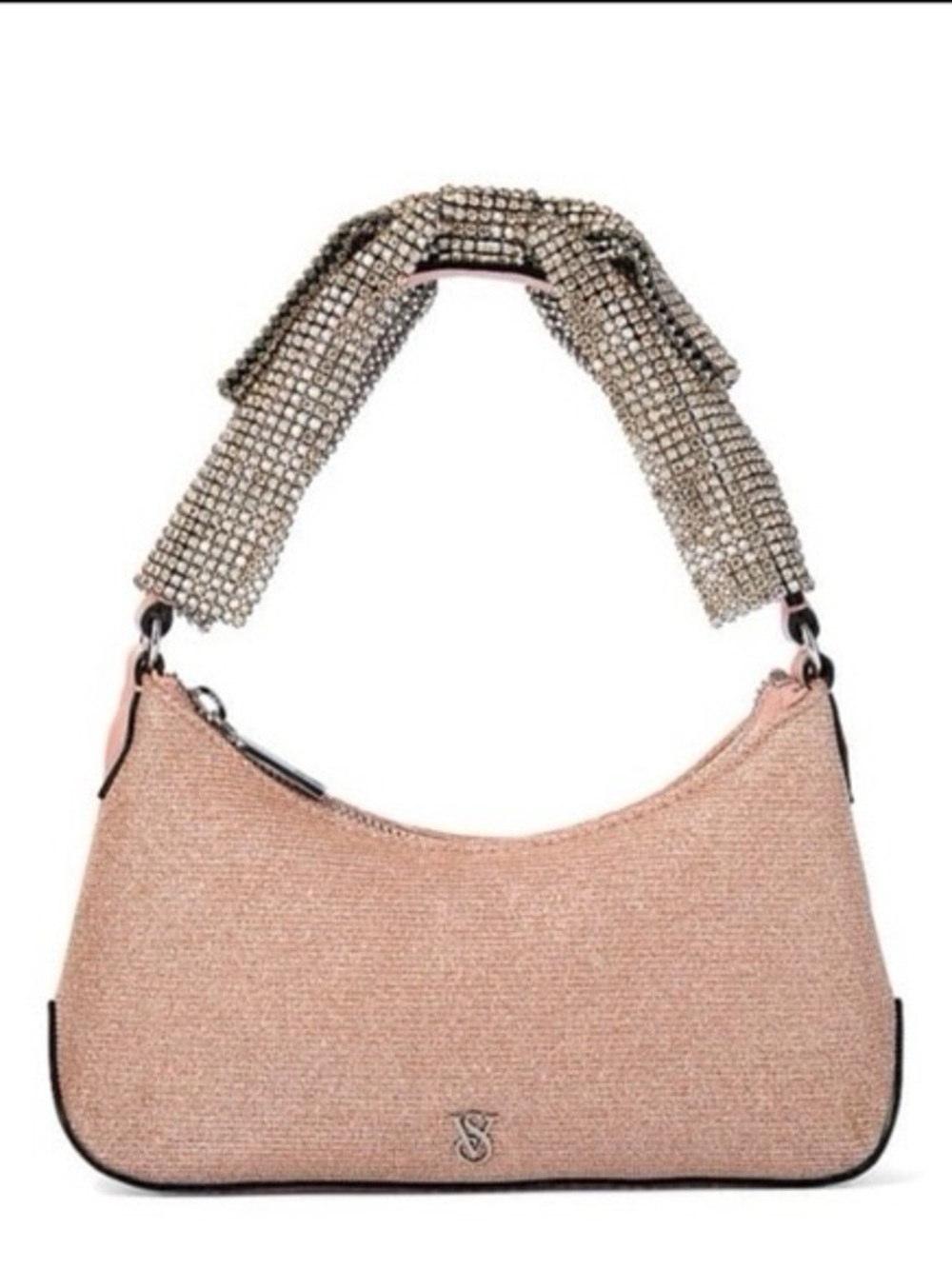 Victoria’s Secret Pink Crystal-Embellished Women's Shoulder Bag NWT